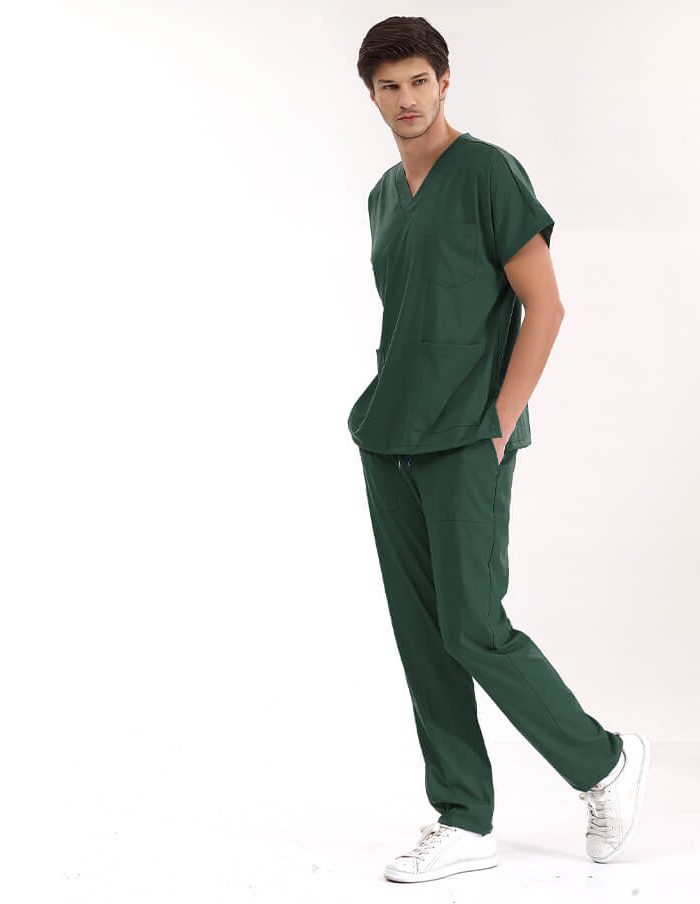 Медицински екип лукс ликра DR.GREYS – Ловджийско зелен