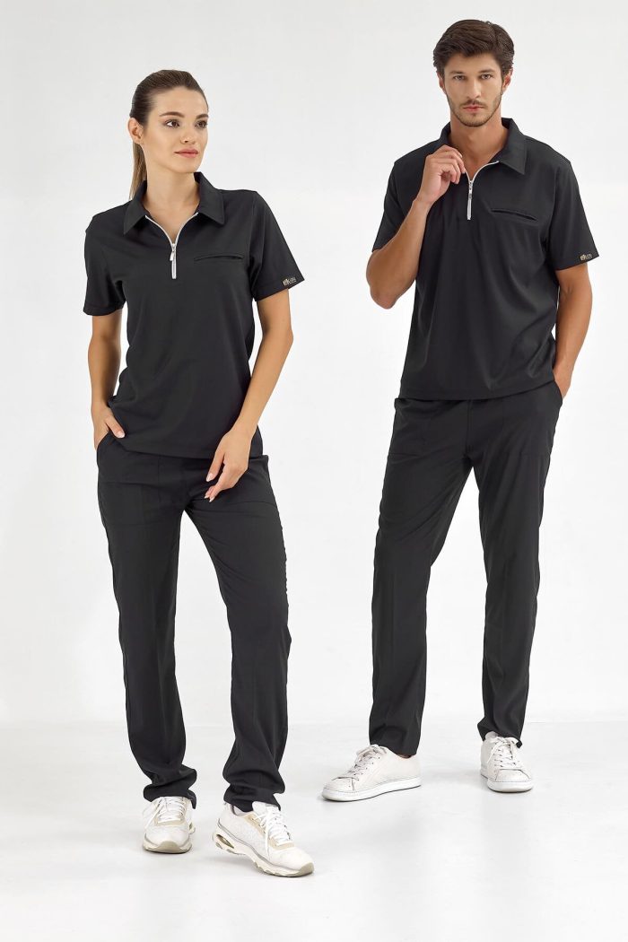 Медицинският екип POLO LUKS LIKRA - Черен