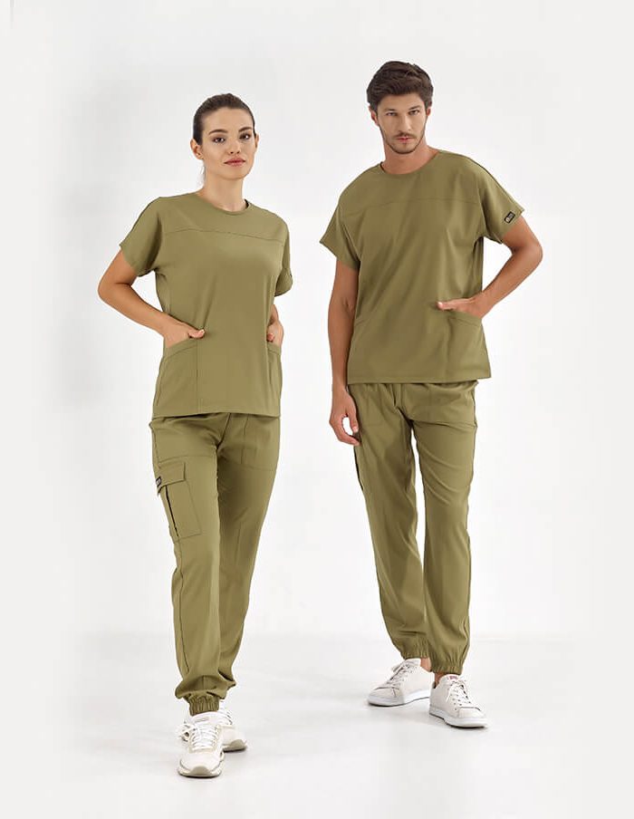 Медицинският екип BASIC LUKS LIKRA - Хаки