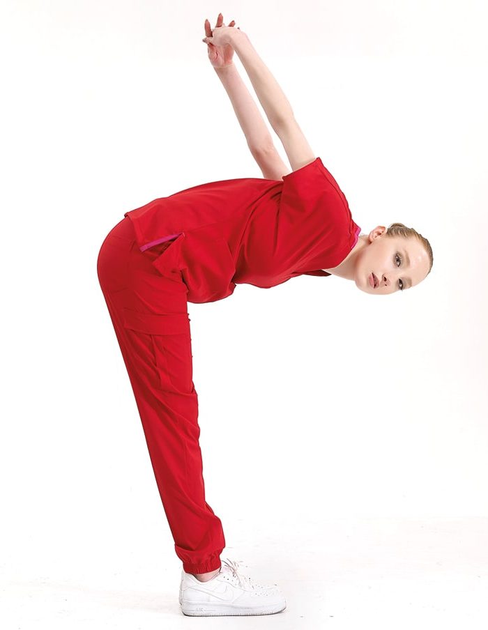 Медицински екип JOGGER LIKRA – Червен