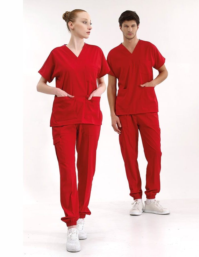Медицински екип JOGGER LIKRA – Червен