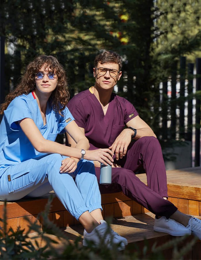 Медицински екип JOGGER LIKRA – Светло син