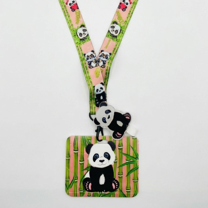 Бадж: Панда розово