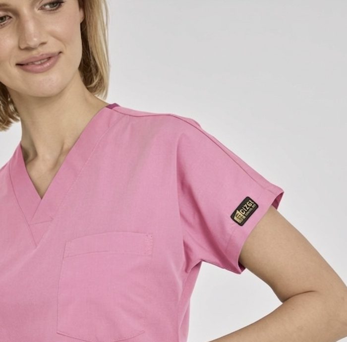 Медицински екип Dr.Greys едноцветен – Бебешко розово