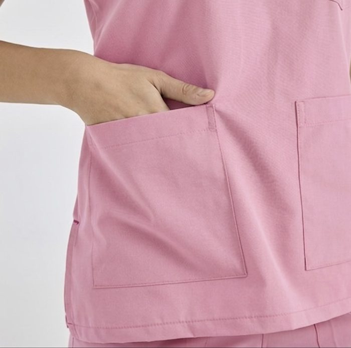 Медицински екип Dr.Greys едноцветен – Бебешко розово