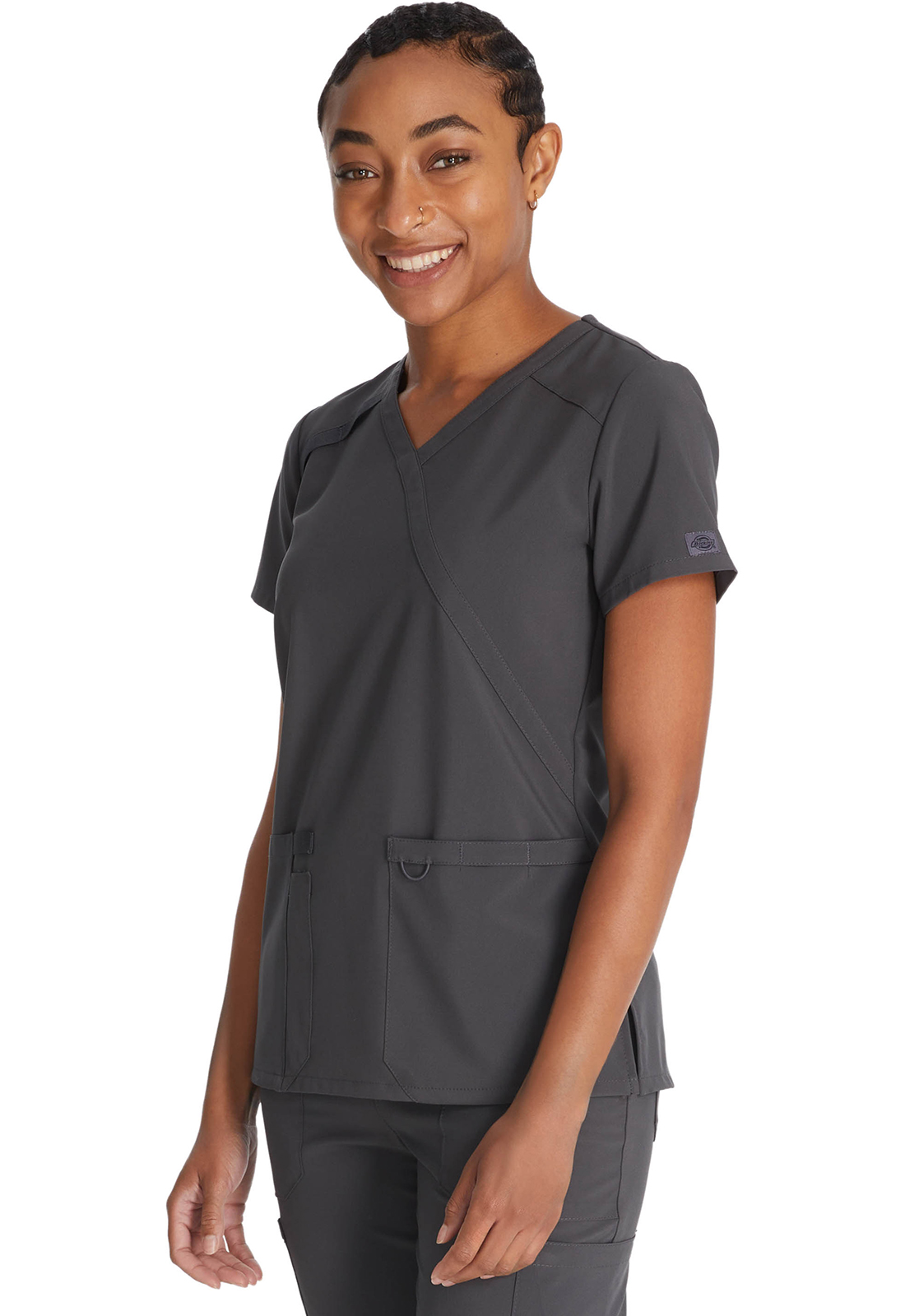 Дамска медицинска туника Dickies DKE 625 ГРАФИТЕН- Essentials - Image 3