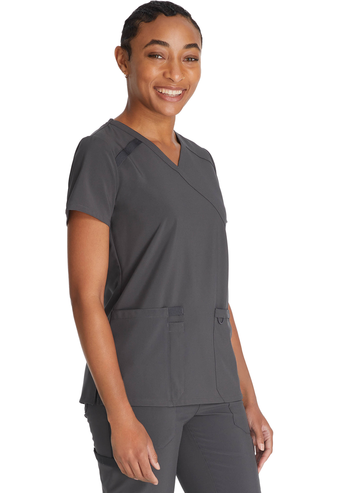 Дамска медицинска туника Dickies DKE 625 ГРАФИТЕН- Essentials - Image 2