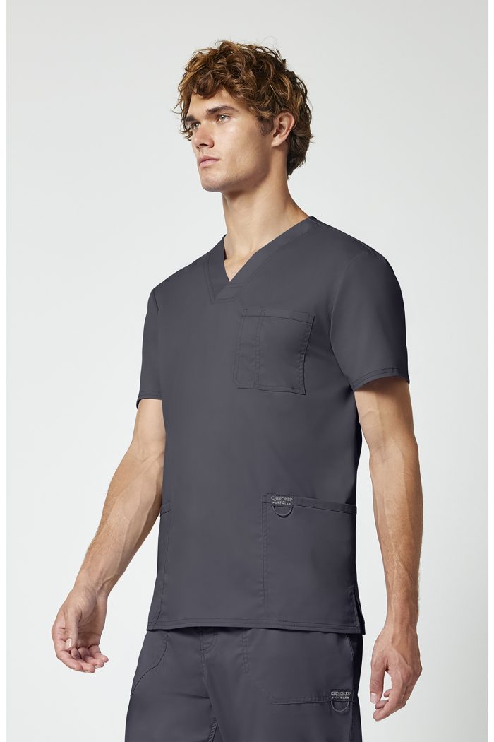 Мъжка медицинска туника Cherokee WWE670 ГРАФИТ – Revolution Modern Fit